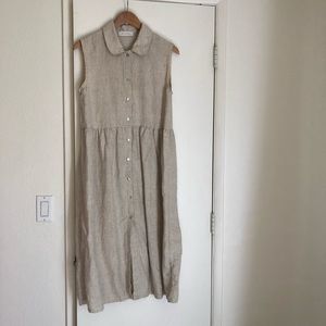 Oatmeal Linen Dress by Olive